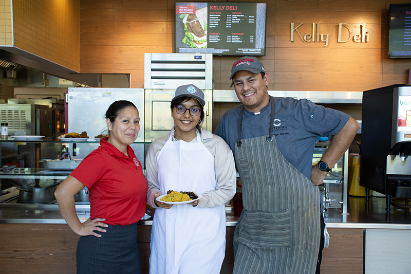 Samiha Khan with Chef Adrian