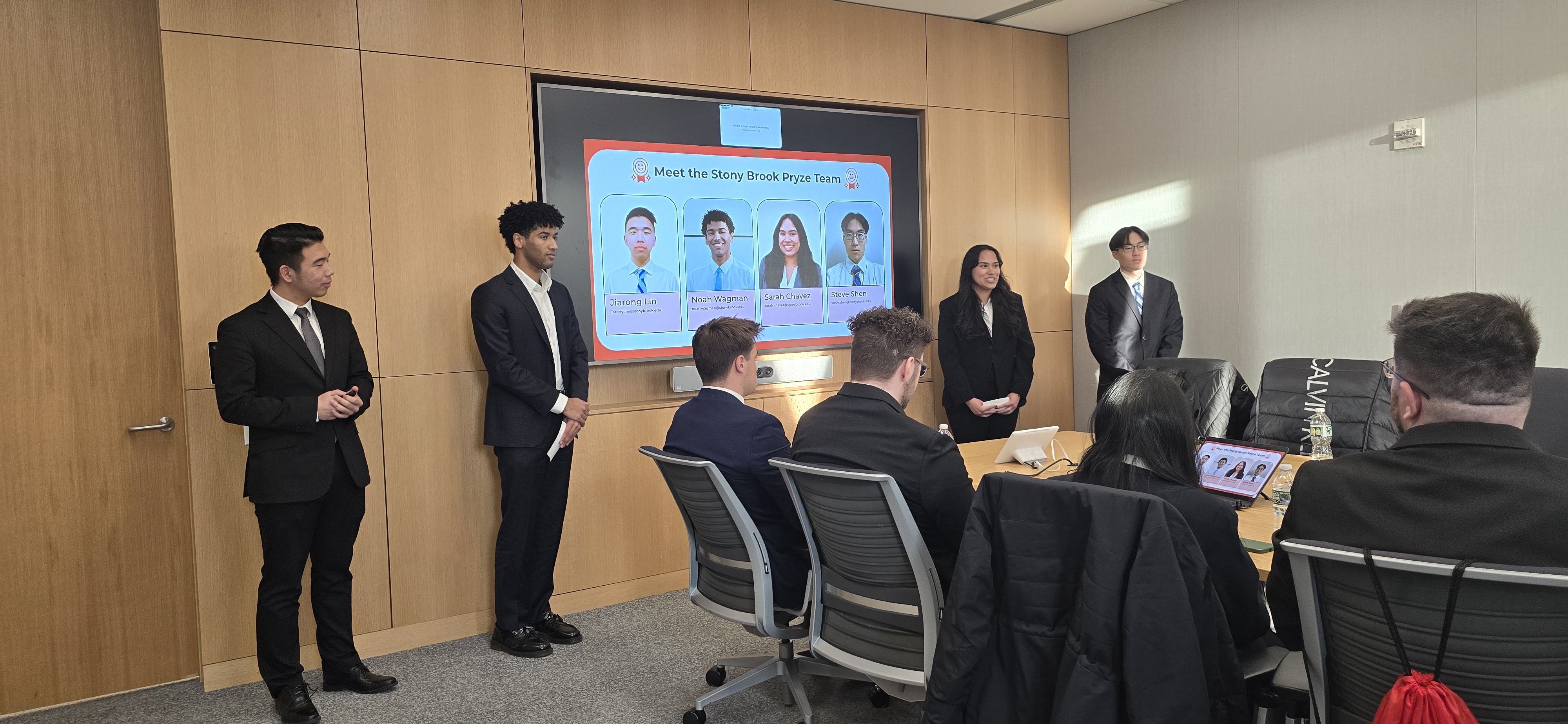 SUNY Stony Brook University College of Business Honors Students at Teachers Federal Credit Union HQ