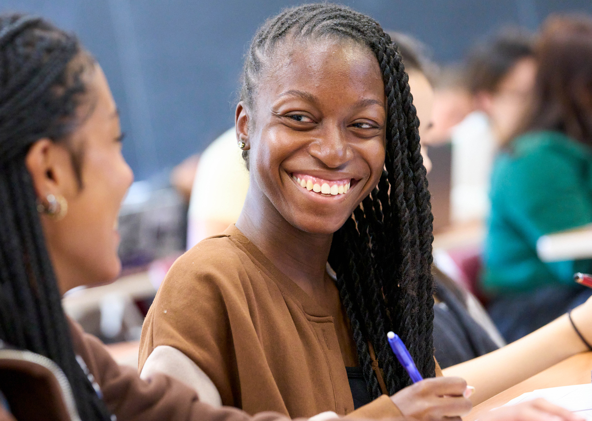 SUNY Stony Brook University College of Business Students in Class
