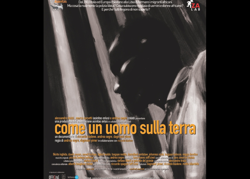 book cover of "come un uomo sulla terra" which is Yemer's book that he will present at the event described.