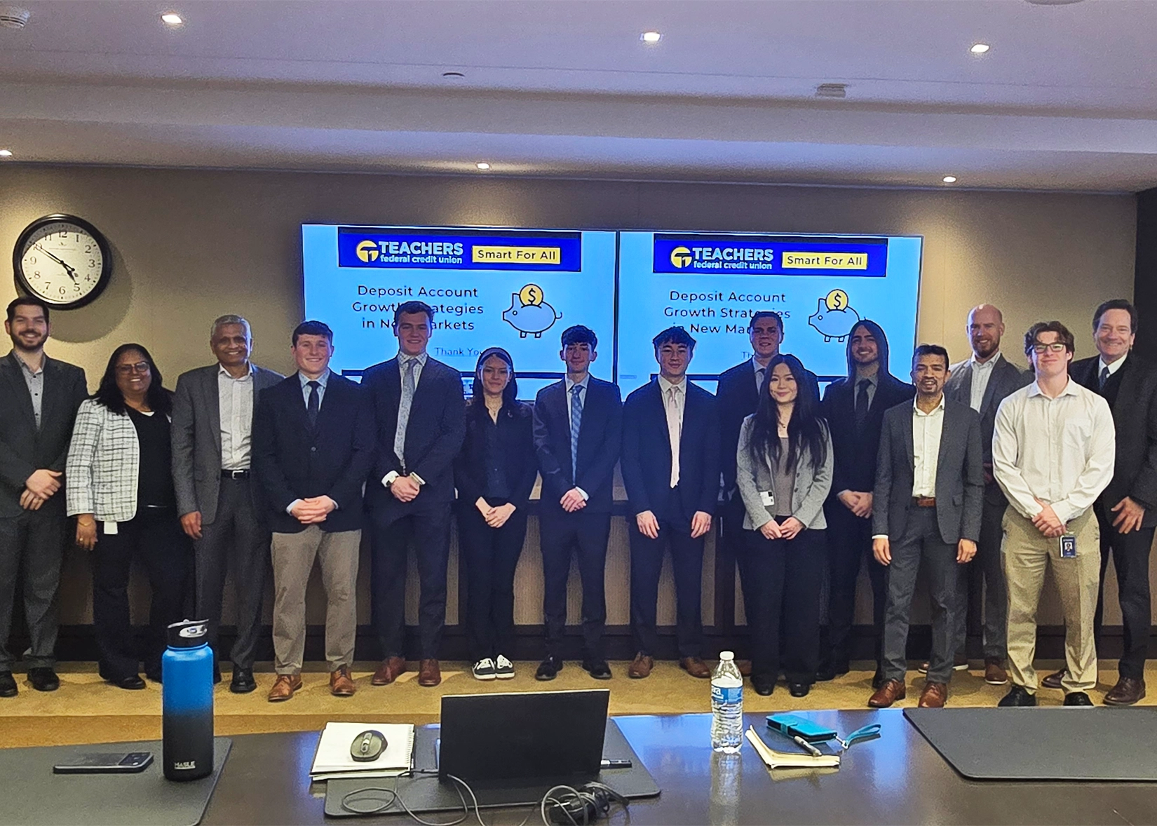 SUNY Stony Brook University College of Business Honors Students at Teachers Federal Credit Union HQ