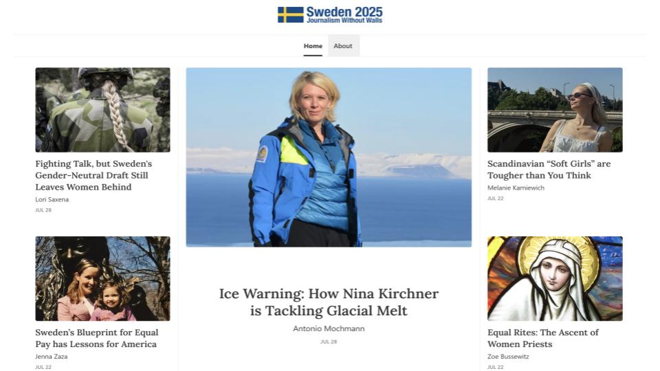 Journalism without Walls: Sweden Reporting Trip