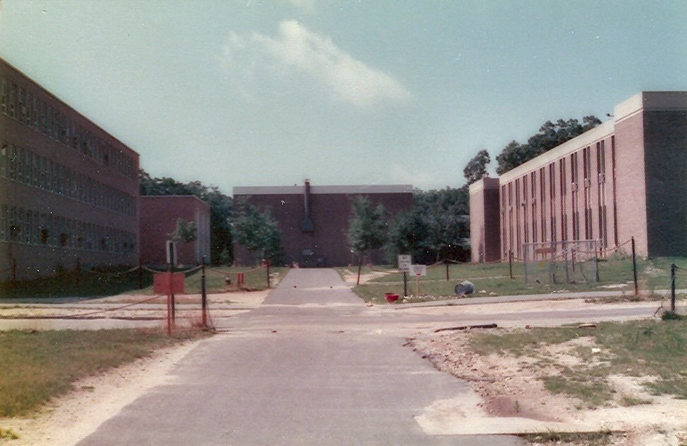 Stony Brook University, Engineering Quad, 1975. Photograph by Daniel Lack, 1975, BS Biology.